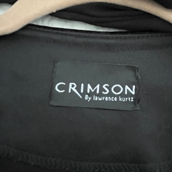 CRIMSON by lawrence kurtz Elegant Evening Velvet Jacket. Black. Lg - Picture 4 of 6